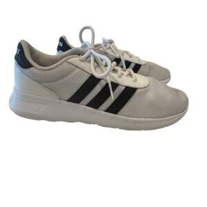 ADIDAS DB0576 Lightweight White Black Sneakers Size 7.5 EUC
